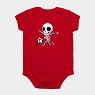 Bony Boots: The Skeleton Soccer Star Baby Bodysuit